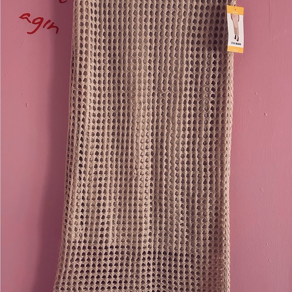 Steve Madden Beige Crochet Skirt Size M